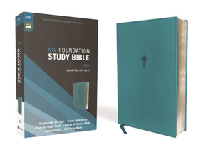 NIV, Foundation Study Bible, Leathersoft, Teal, Red Letter by Zondervan, 9780310456544