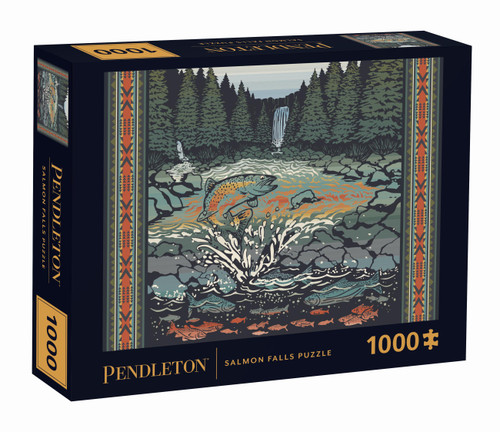 Pendleton Salmon Falls 1000-Piece Puzzle by Pendleton Woolen Mills, 9781797243085