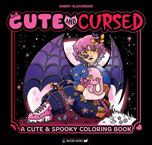 Cute & Cursed (A Spookily Cute Coloring Book) by Harry Alexander, 9781837252244