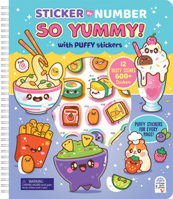 Sticker by Number So Yummy with Puffy Stickers by Erik Buikema, Cottage Door Press, Sandra Vega, 9798890194534