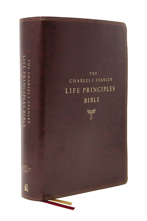 NASB, Charles F. Stanley Life Principles Bible, 2nd Edition, Leathersoft, Burgundy, 1995 Text, Comfort Print (Holy Bible, New American Standard Bible) by Charles F. Stanley, Thomas Nelson, 9780785226024