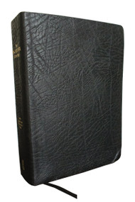 The NASB MacArthur Study Bible, Large Print, Black Bonded Leather, 1995 Text by Thomas Nelson, 9781418542283