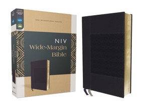 NIV, Wide Margin Bible (A Bible that Welcomes Note-Taking), Leathersoft, Navy, Red Letter, Comfort Print by Zondervan, 9780310461067