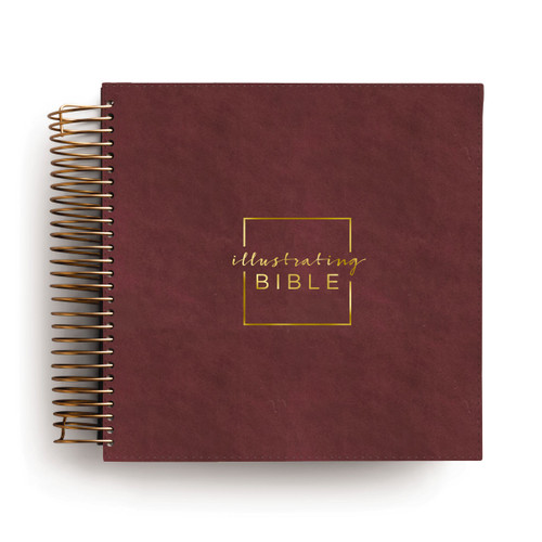 CSB, Spiral-bound Illustrating Bible, Leathersoft Spiral, Cranberry: Draw, Write, and Reflect Your Way Through Scripture by DaySpring, 9798886028621