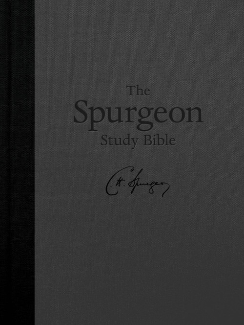 KJV Spurgeon Study Bible, Charcoal Hardcover by Holman Bible Publishers, 9798384552888