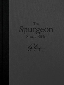 KJV Spurgeon Study Bible, Charcoal Hardcover by Holman Bible Publishers, 9798384552888