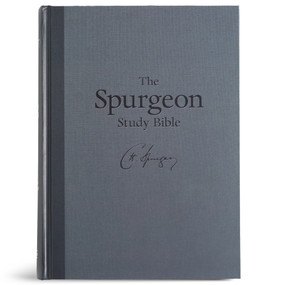 KJV Spurgeon Study Bible, Charcoal Hardcover by Holman Bible Publishers, 9798384552888