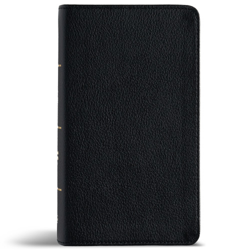 CSB Large Print Compact Reference Bible, Optimal Type, Digital Study Edition, Black Genuine Leather by CSB Bibles by Holman, 9798384552970