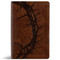 CSB Large Print Personal Size Reference Bible, Optimal Type, Digital Study Edition, Brown Crown of Thorns LeatherTouch by CSB Bibles by Holman, 9798384553007