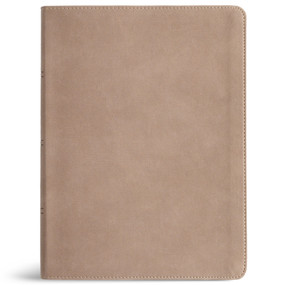 KJV Single-Column Wide-Margin Bible, Sand LeatherTouch by Holman Bible Publishers, 9798384553151
