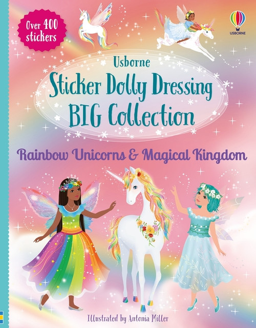 Sticker Dolly Dressing Big Collection Rainbow Unicorns and Magical Kingdom by Fiona Watt, 9781836055211