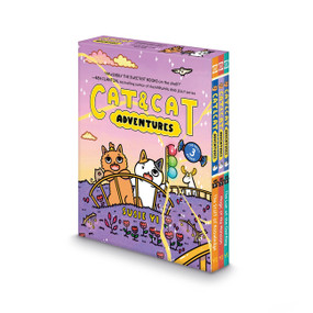 Cat & Cat Adventures #4-6: A Graphic Novel 3-Book Box Set (The Staff of Knowledge, Magic at the Mansion, The Lair of the Owl King) by Susie Yi, 9780063574663