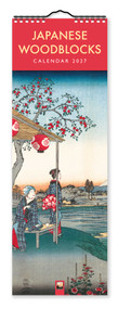Japanese Woodblocks Slim Calendar 2027 (Art Calendar) by Flame Tree Studio, 9781806941629