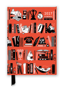 Moomin Bookshelves 2027 Luxury Diary Planner - Page to View with Notes by Flame Tree Studio, 9781806941797