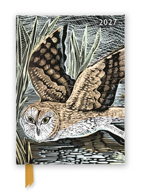Angela Harding: Marsh Owl 2027 Luxury Diary Planner - Page to View with Notes by Flame Tree Studio, 9781806941803