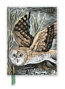 Angela Harding: Marsh Owl 2027 Luxury Diary Planner - Page to View with Notes by Flame Tree Studio, 9781806941803