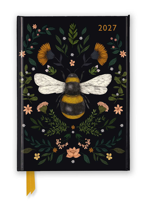 Jade Mosinski: Bee 2027 Luxury Diary Planner - Page to View with Notes by Flame Tree Studio, 9781806941810