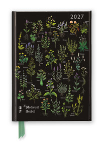 Anna Stead: A Medieval Herbal 2027 Luxury Diary Planner - Page to View with Notes by Flame Tree Studio, 9781806941827