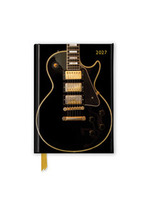 Black Gibson Guitar 2027 Luxury Pocket Diary Planner - Week to View by Flame Tree Studio, 9781806941971