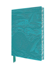 Angela Harding: Shetland Otter & Windsong 2027 Artisan Art Vegan Leather Diary Planner - Page to View with Notes by Flame Tree Studio, 9781806941988