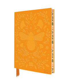 Jade Mosinski: Bee 2027 Artisan Art Vegan Leather Diary Planner - Page to View with Notes by Flame Tree Studio, 9781806942039
