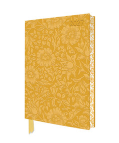 William Morris: Mallow 2027 Artisan Art Vegan Leather Diary Planner - Page to View with Notes by Flame Tree Studio, 9781806942053