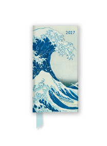 Katsushika Hokusai: The Great Wave 2027 Luxury Slimline Pocket Diary Planner - Week to View by Flame Tree Studio, 9781806942145