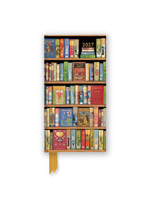 Bodleian Libraries: Bookshelves 2027 Luxury Slimline Pocket Diary Planner - Week to View by Flame Tree Studio, 9781806942152