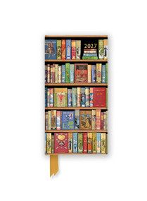 Bodleian Libraries: Bookshelves 2027 Luxury Slimline Pocket Diary Planner - Week to View by Flame Tree Studio, 9781806942152