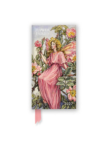 Flower Fairies 2027 Luxury Slimline Pocket Diary Planner - Week to View by Flame Tree Studio, 9781806942176