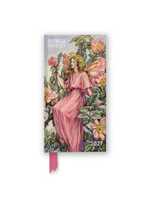 Flower Fairies 2027 Luxury Slimline Pocket Diary Planner - Week to View by Flame Tree Studio, 9781806942176