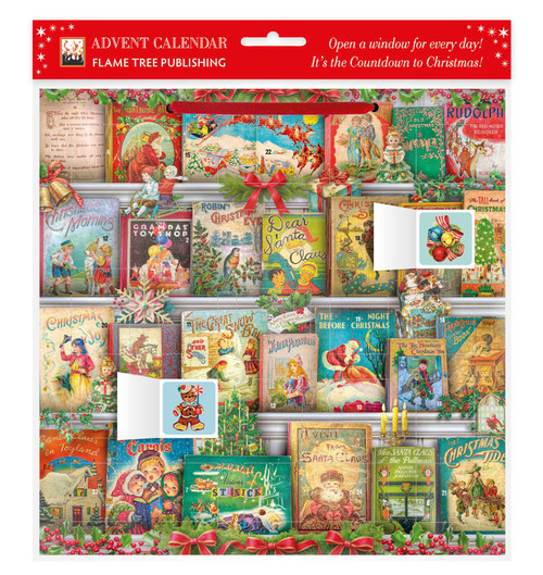 Christmas Bookshelf Advent Calendar (with stickers) by Flame Tree Studio, 9781806942268