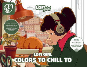 Lofi Girl Colors to Chill To (A Cozy Coloring Escape Paired with Curated Playlists) by Lofi Girl, 9781419794575