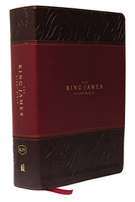 KJV, The King James Study Bible, Leathersoft, Burgundy, Red Letter, Full-Color Edition (Holy Bible, King James Version) by Thomas Nelson, 9780718079789