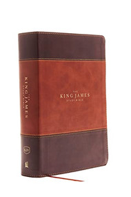 KJV, The King James Study Bible, Leathersoft, Brown, Thumb Indexed, Red Letter, Full-Color Edition (Holy Bible, King James Version) by Thomas Nelson, 9780718079918