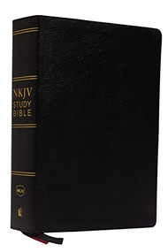 NKJV Study Bible, Premium Bonded Leather, Black, Comfort Print (The Complete Resource for Studying God's Word) by Thomas Nelson, 9780785220480
