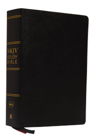 NKJV Study Bible, Premium Bonded Leather, Black, Comfort Print (The Complete Resource for Studying God's Word) by Thomas Nelson, 9780785220480