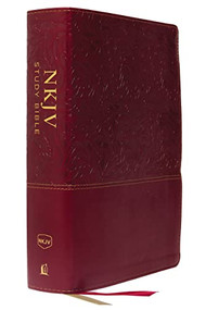 NKJV Study Bible, Leathersoft, Red, Full-Color, Thumb Indexed, Comfort Print (The Complete Resource for Studying God's Word) by Thomas Nelson, 9780785220695