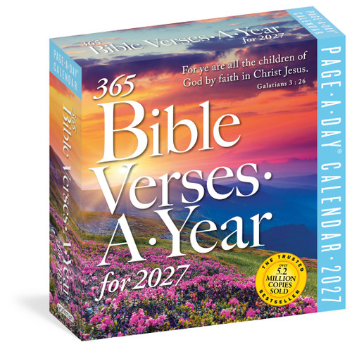 365 Bible Verses-A-Year Page-A-Day® Calendar 2027 (Timeless Words from the Bible to Guide, Comfort, and Inspire) by Workman Calendars, 9781523533831