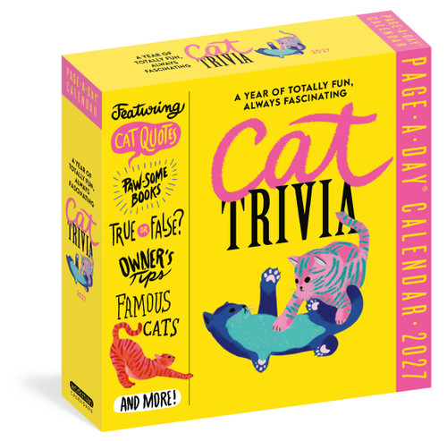 Cat Trivia Page-A-Day® Calendar 2027 (Cat Quotes, Paw-some Books, True or False, Owner's Tips, Famous Cats, Know Your Breeds, and More!) by Workman Calendars, 9781523534227