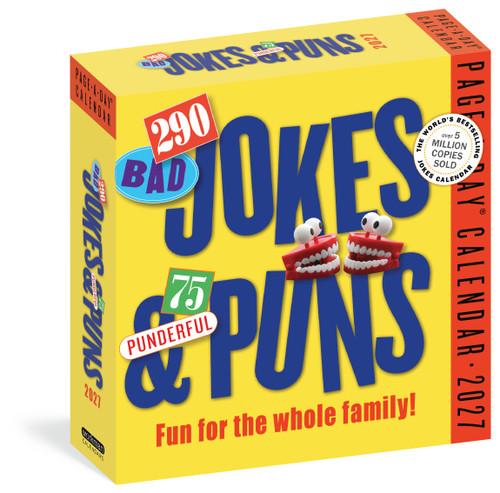 290 Bad Jokes & 75 Punderful Puns Page-A-Day® Calendar 2027 (For the Whole Family!) by Workman Calendars, 9781523534616