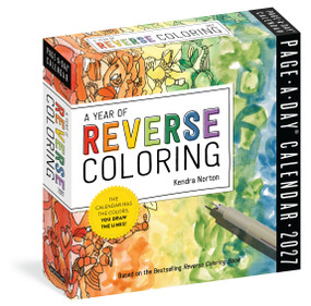 A Year of Reverse Coloring Page-A-Day® Calendar 2027 (The Calendar Has the Colors, You Draw the Lines!) by Kendra Norton, Workman Calendars, 9781523534944