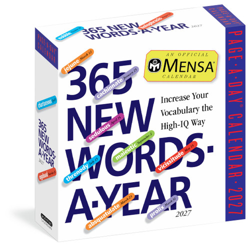 Mensa® 365 New Words-A-Year Page-A-Day® Calendar 2027 by American Mensa Ltd, Workman Calendars, 9781523535514