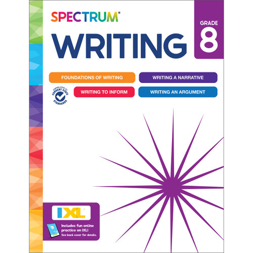 Spectrum Writing Workbook, Grade 8 by Spectrum, Carson Dellosa Education, 9781483878225