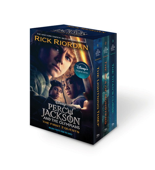 Percy Jackson and the Olympians Disney+ Tie-in Boxed Set: Books 1 - 3 by Rick Riordan, 9781368119894