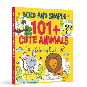 Bold and Simple 101+ Cute Animals Coloring Book by Wonder House Books, 9789370892309