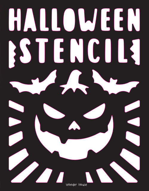 Stencil Book Halloween by Wonder House Books, 9789358563504
