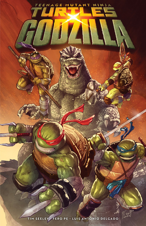 Teenage Mutant Ninja Turtles x Godzilla by Tim Seeley, Fero Pe, 9798887245096