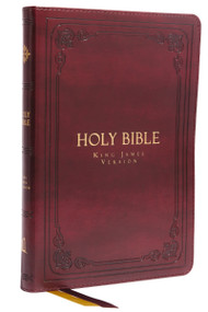 KJV Holy Bible: Large Print Thinline, Burgundy Leathersoft, Red Letter, Comfort Print: King James Version by Thomas Nelson, 9780785241911