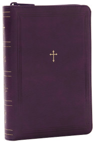 NKJV Compact Paragraph-Style Bible w/ 43,000 Cross References, Purple Leathersoft Zipper Closure, Red Letter, Comfort Print: Holy Bible, New King James.. by Thomas Nelson, 9781400333394
